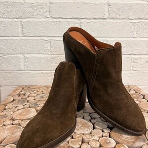 Aquatalia women’s clogs Libby Olive Brown New Without Box